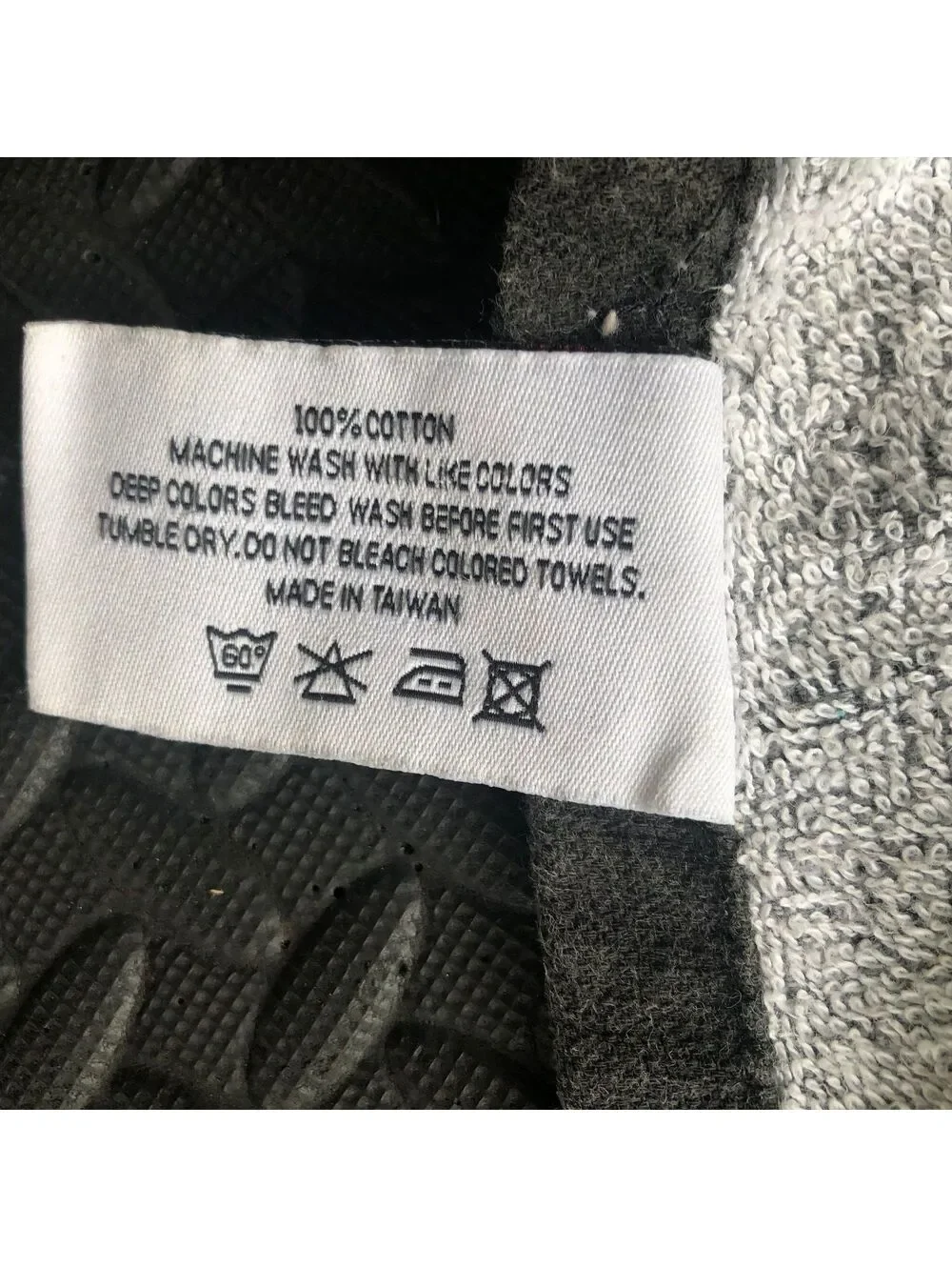 C.O.C. Orange County Choppers Black and White Cotton Towel
